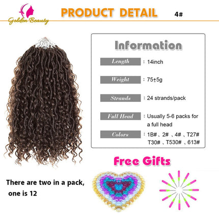 Goddess Locs Synthetic Crochet Hair river locs crochet hair  Locks Crochet hair faux locs fulcrum 14inch 18inch Beauty