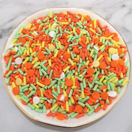 50g 5mm Noodles Mouse Shape Clay Colorful Sprinkles for Scrapbooking, Crafts Making, DIY Slime