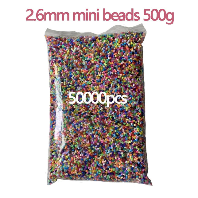 2.6mm 24/48-color Hama Beads Educational Iron Beads 3D Puzzle Beads Ironing Guarantee Perler Fuse Beads DIY Toy Miçangas