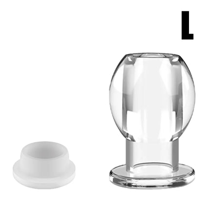 Transparent Hollow Anal Plug Butt Dilator For Women Vaginal Expander Men Medical Washer Douche Enema Sex Toys Adult Games Erotic