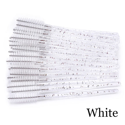 50Pcs Eyelash Extension Disposable Eyebrow Brush Mascara Wand Applicator Spoolers Eye Lashes Cosmetic Brushes Set Makeup Tools