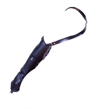 Female Sofe Leather Over Shoulder Arm Binder Bondage Back Binding Slave Lockable Glove Sleeves Restraint Strap Adult Sex Toy