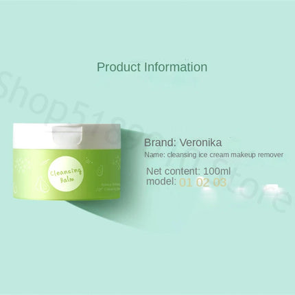 New Product Vegetable Oil Peach Makeup Remover Cleansing Ice Cream with A Gentle Texture and No Tightness Makeup Remover Balm