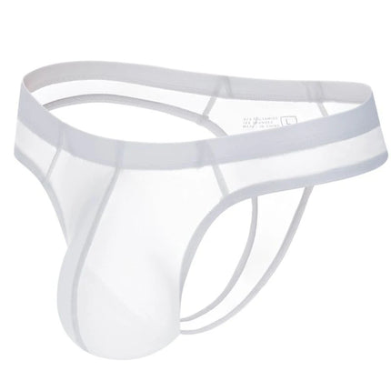 Man G String Thong Underwear G-string Ice Silk Sexy Men Underpants Tanga Hombre Bulge Pouch Thongs T-back Ultra Thin Panties