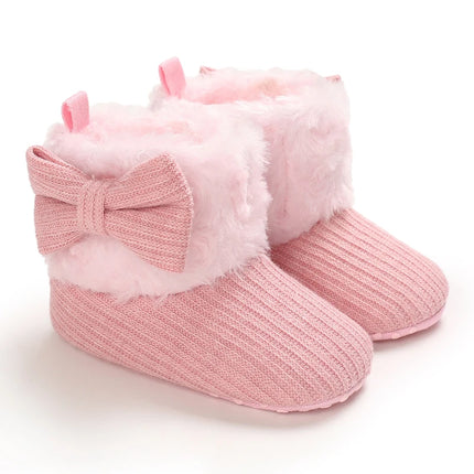 0-18M  Boots For Newborn Baby Girl Snow Boots Winter Thermal Shoes Plush Ankle Boots Winter Baby Boys And Girls Thermal Shoes