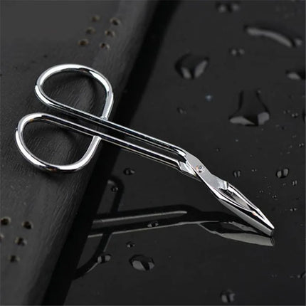 Stainless Steel Eyebrow Removal Tool Makeup New Fashion Scissors Shaped Eyebrow Clip Tweezers Clamp Clipper Beauty Tool