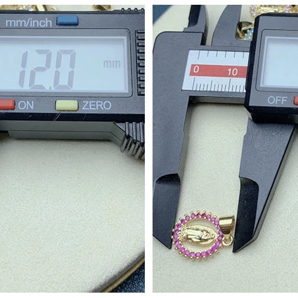 Religion Holy Virgin Mary Guadalupe Necklace Pendants High Quality Metal Gold Plated Charms For Jewelry Making Wholesale
