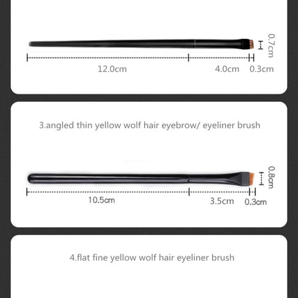 LOYBJ 1/2pcs Blade Makeup Brushes Angled Thin Eyebrow Brush Flat Fine Eyeliner Brush Professional Liner Brow Beauty Make Up Tool
