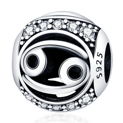 Hot Sale 925 Sterling Silver 12 Constellation Beads Charm Fit Original Pand 3mm Bracelet For Women Jewelry Birthday Fashion Gift