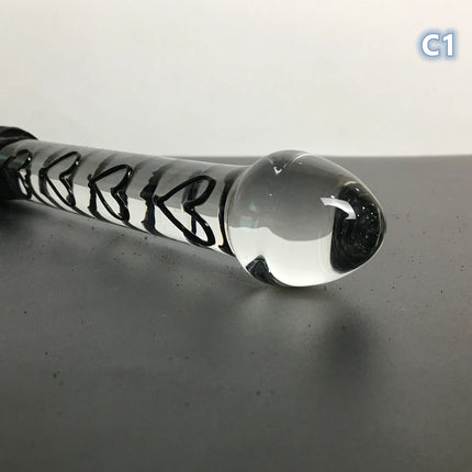 Crystal Dildo Real Leather Flogger Glass Penis Whip Sex Whip G-spot Anal Bead Leather Tools Restraints Bdsm Sex Adult Games