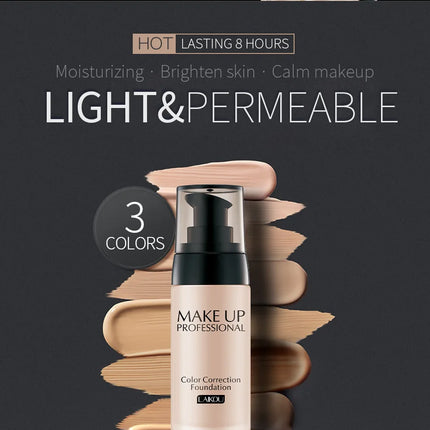 LAIKOU Makeup Base Face Liquid Foundation BB Cream Concealer Moisturizer Oil-control Whitening Waterproof Maquiagem Makeup 40g