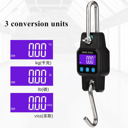 Bluetooth Hanging Hook Scale 300kg/50g Industrial Heavy Duty Crane Scale Electronic Weight Balance Scales Luggage Fishing Scale