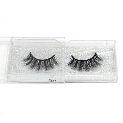 LEHUAMAO 5D Mink Hair False Eyelashes Wispy Cross Natural Mink Lashes Fluffy Eyelash Extension Tools Makeup Handmade Eye lashes