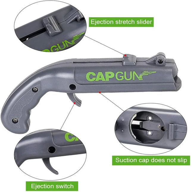 Cap Gun Beer Bottle Opener Flying Cap Launcher Shooter Party Bar Tool Gift Bottle Opener Drinking Game Kitchen Tool Gadgets