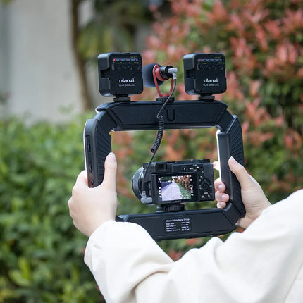 Ulanzi U-200 Ring Light Photography Led Video light BI-color Camera With phone clip cold shoe for Youtube Live Rig lamp