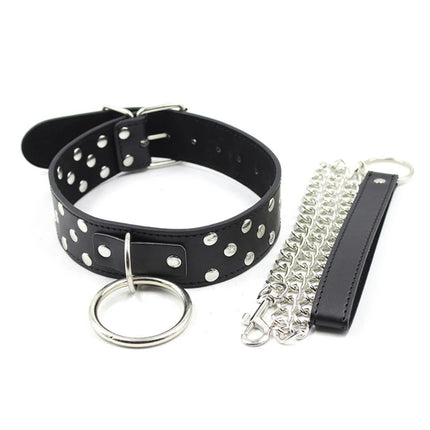 Fetish Gay Toys Slave Collar with Leash Adult Puppy Play Games Leather Collar Neck Bondage Cuffs BDSM Sex Toys for Men Gay