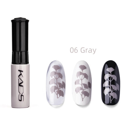 KADS Nail Art Stamping Polish 1 Bottle White Black Gold Stamping Nail Lacquer of Acrylic Paint Tool Beauty Decoration Vernish