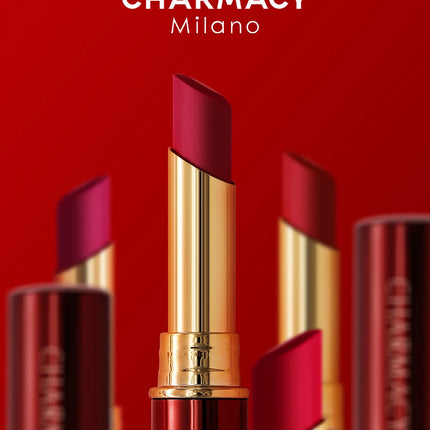 CHARMACY 16 Colors Waterproof Velvet Lipstick Easy To Wear Longstay Lip Stick Long-Lasting Matte Lip Makeup Cosmetic