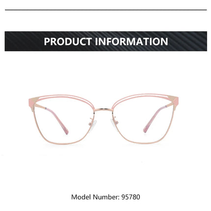 ZENOTTIC Fashion Cat Eye Prescription Glasses Women Anti Blue Ray/Photochromic Eyewear Optical Myopia Progressive Eyeglasses