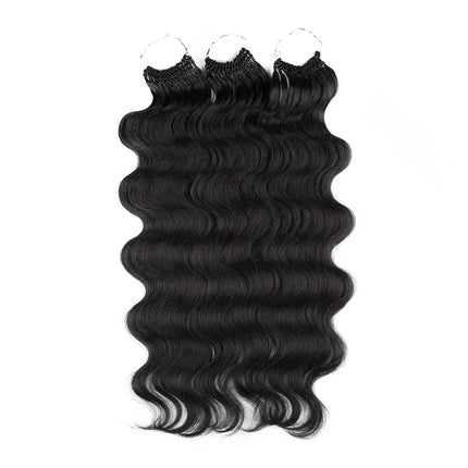 Magic Synthetic Hair Extensions 24inches 3PCS Body Wave Hair Bundles Ombre Blonde Color Tresses Fake Hair Accessories Cosplay