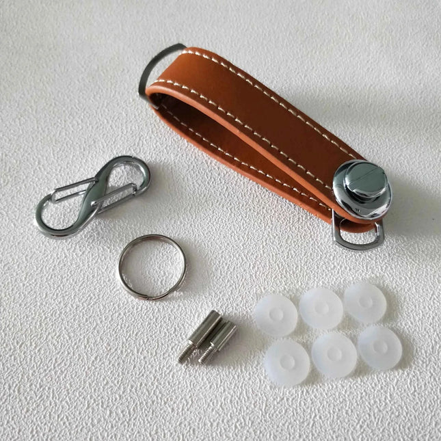 Car Key Pouch Bag Case Wallet Holder Chain Key Wallet Ring Organizer Smart Leather Keychain Collector Housekeeper EDC Pocket Key