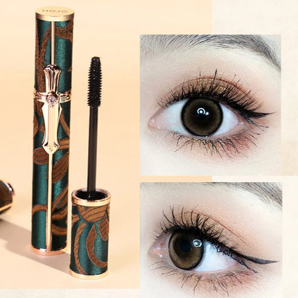 Hojo Curling Mascara Waterproof Antiperspirant Not Blooming Long Curling Makeup Sense of Natural Fiber Mascara Makeup Brushes