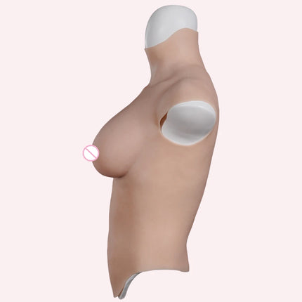 Dokier Realistic Bloodshoot Realistic Silicone Breast Forms Fake Crossdressing Transgender Sissy Drag Queen Cosplay  Breastplate