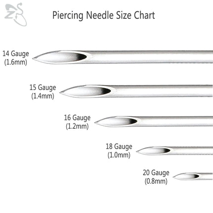 ZS Body Piercing Tool Kit 12-20G Disposable Professional Body Self Piercing Kits Clamp Gloves Tools Ear Lip Nose Navel Piercings
