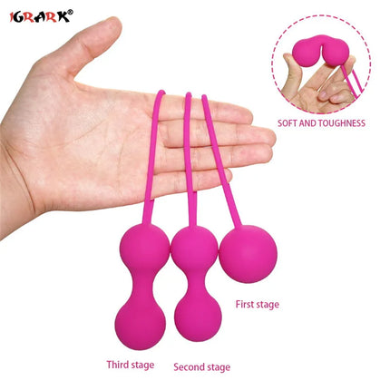 Silicone Smart Kegel Balls Vagina Tighten Exercise Intimate Muscles Machine Beads Vaginal Geisha Sex Toys for Women Adults