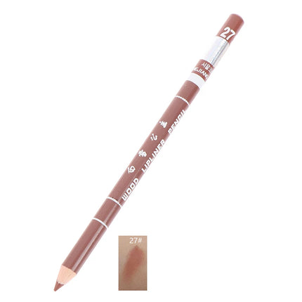 1PC Professional Wood Lip Liner Waterproof Lady Long Lasting Lip Liner Pencil Makeup Women's Long Lasting Cosmetic Beauty Tool