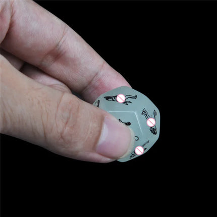 3pcs/set 12 sides Love Posture Sex Dice Fetish luminous dice Romance PositionAdult Games sex Toys Erotic Craps Pipe for Couples