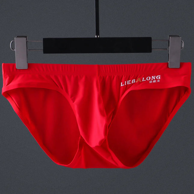 Underwear Briefs Bulge Big Penis Pouch sexi for boys Elephant Nose Sexy Seamless Ice Silk Mens Male Panties Low Rise Underpants