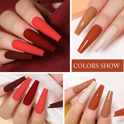 UR SUGAR 7.5ml Dark Wine Red Nail Gel Polish Autumn Gel Paint Nail Art Semi Permanent Nail Art Manicure Soak Off LED UV Nail Gel