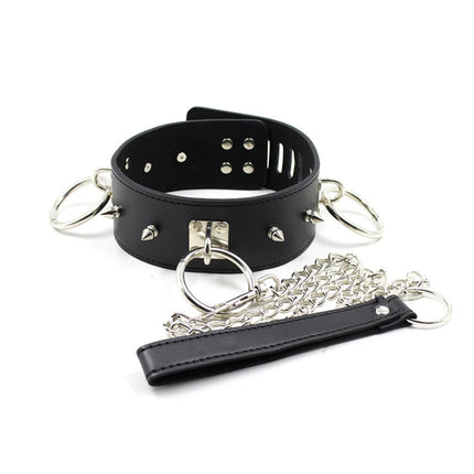 Fetish Gay Toys Slave Collar with Leash Adult Puppy Play Games Leather Collar Neck Bondage Cuffs BDSM Sex Toys for Men Gay