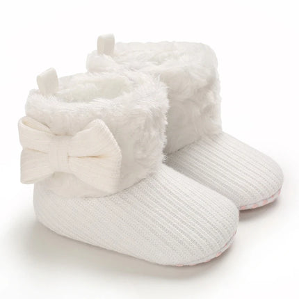 0-18M  Boots For Newborn Baby Girl Snow Boots Winter Thermal Shoes Plush Ankle Boots Winter Baby Boys And Girls Thermal Shoes