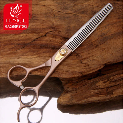 Fenice Professional JP440C 7/7.5/8 inch Pet Dog Grooming Chunker Scissors Thinning Shears Tijeras Tesoura Thinning Rate 35%/75%