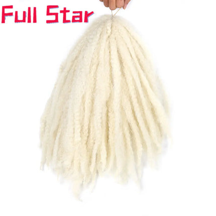 18inch Afro Kinky Curly Marley Braids Synthetic Crochet Braid Yaki Ombre Braiding Hair Extensions Bulk Black Brown Burgundy