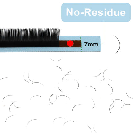 AGUUD Bottom Lashes 5mm 6mm 7mm 8mm B/C Curl Under Eyelashes Lower Individual Lashes Natural Short False Mink Eyelash Extension