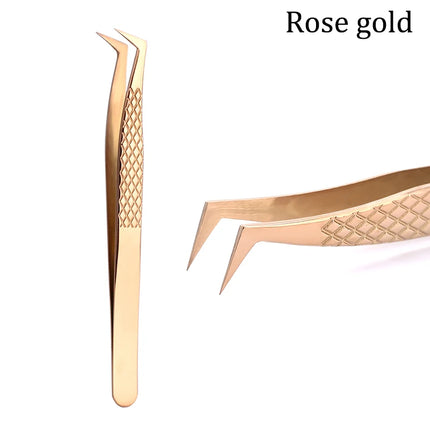 100% Closed New Style Premium Eyelashes Tweezers Hand anti-slip design Improve for 3D 6D Lashes Extensions