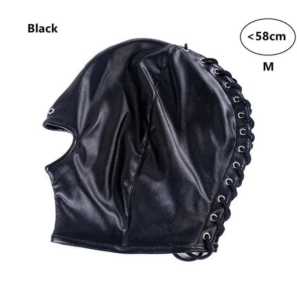 BDSM Bondage Arm Binder,Behind Back Straight Jacket,Leather Armbinder Restraint Slave Lockable Glove With SM Sex Game Party Mask