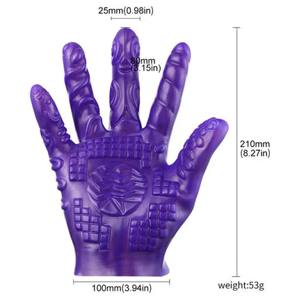 Couple SM gloves Soft PVC Pattern Different Design Style A B Choice Flirting Massage Masturbation Glove