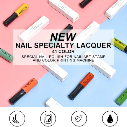 KADS Nail Polish Stamping Nail Art Lacquer 1Bottle/LOT Lacquer Nail Stamping Polish 47 Color Optional Template polish