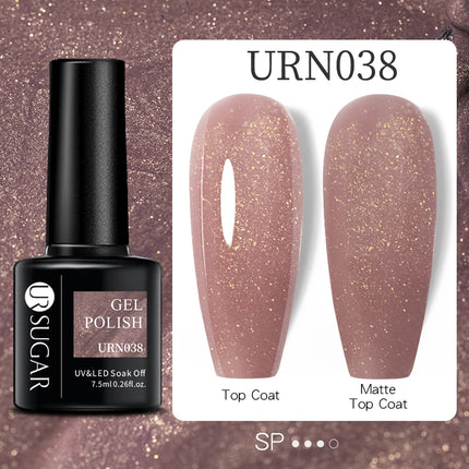 UR SUGAR 7.5ml Dark Wine Red Nail Gel Polish Autumn Gel Paint Nail Art Semi Permanent Nail Art Manicure Soak Off LED UV Nail Gel
