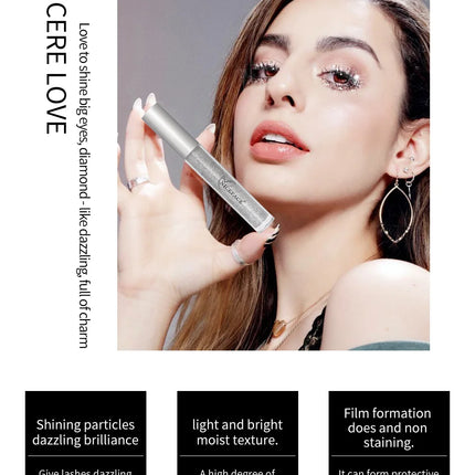 Diamond Glitter Mascara Fast Dry Eyelashes Curling Extension Makeup Waterproof Long-lasting Lengthens Eye Lash Black 4D Mascara