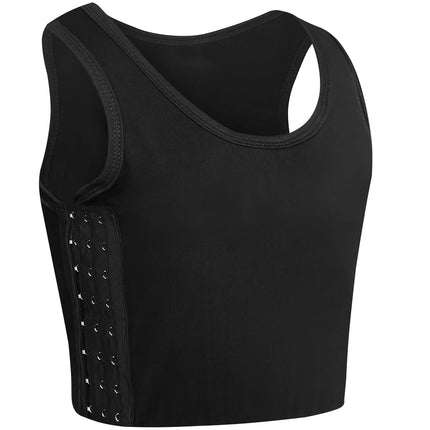 XUJI Women's Tomboy Trans Elastic Chest Binder Breathable Cotton Slim Fit Tank Top