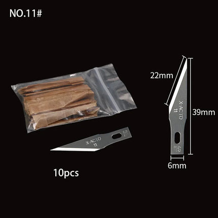 QIANLI 012 iHilt Non-Slip Metal Scalpel Knife Tools Kit Cutter Engraving Craft knives BSD Blade Phone PCB DIY Repair Hand Tools