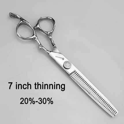 6/7 inch Japan440c Steel Professional Barber Scissors Hair Design Tool Barber Scissors Hairstylist Hairdressing Scissors Salon