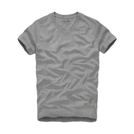 Men Tshirt 100% Cotton Solid Color O-Neck Short Sleeve T shirt Male High Quality
