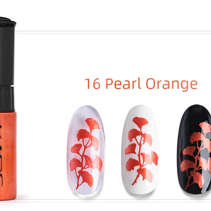 KADS Nail Art Stamping Polish 1 Bottle White Black Gold Stamping Nail Lacquer of Acrylic Paint Tool Beauty Decoration Vernish