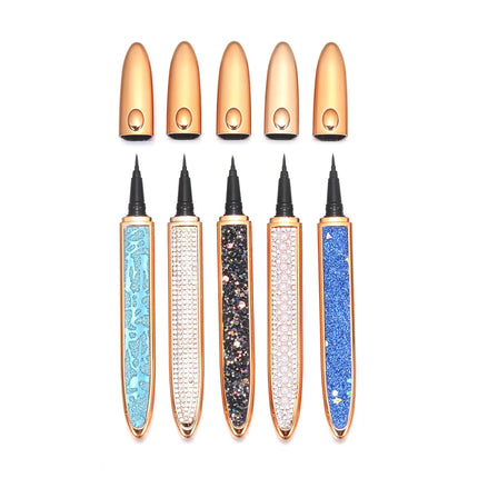 Self-adhesive Magic Lash Liner Glue Pen Non Magnetic No Glue Diamond Glitter Liquid Eyeliner Waterproof Longlasting Fast Dry